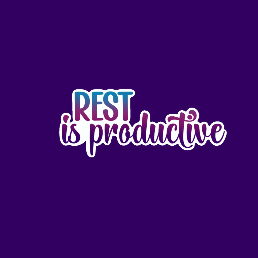 Rest is Productive (Words) Sticker