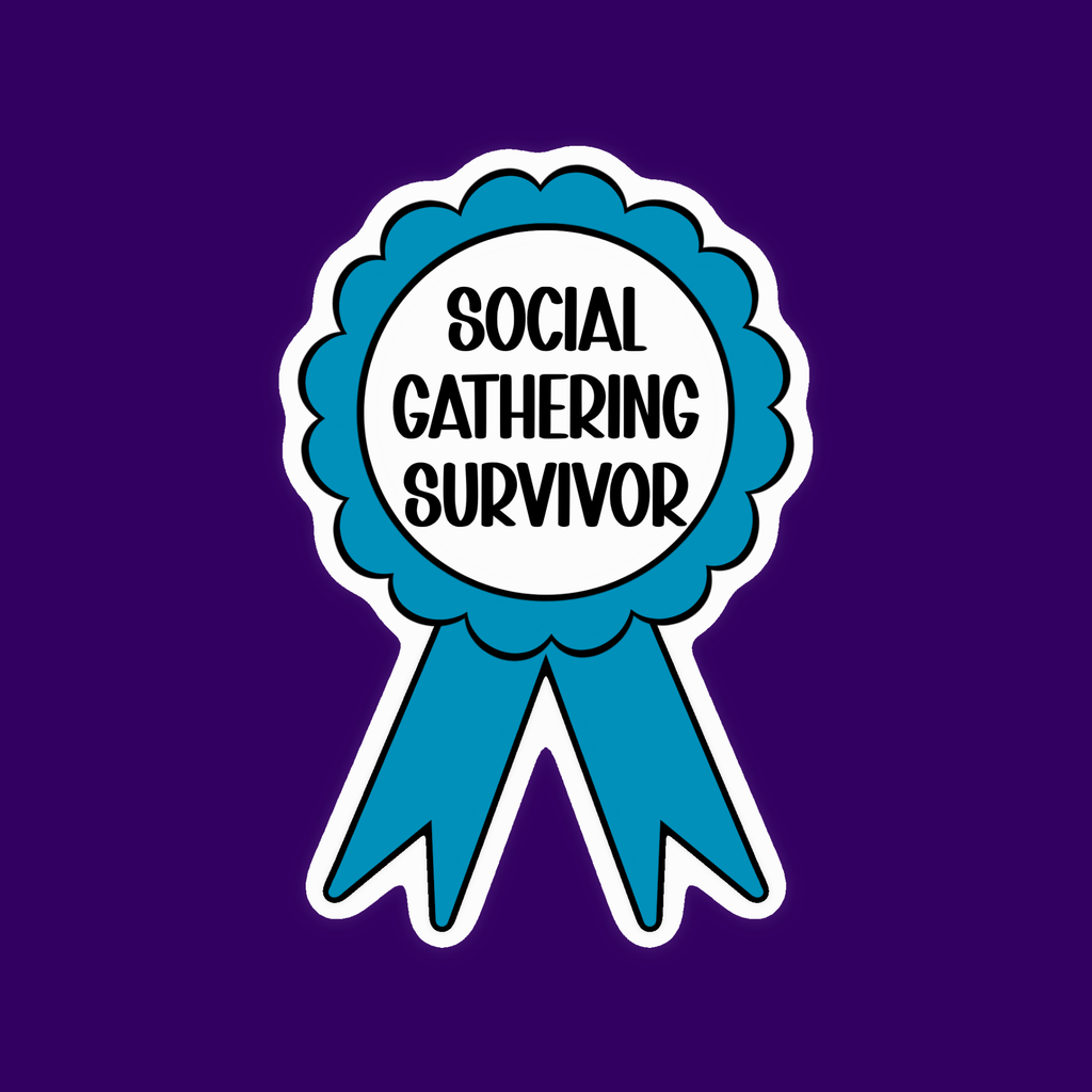 Social Gathering Survivor Sticker
