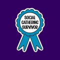 Social Gathering Survivor Sticker