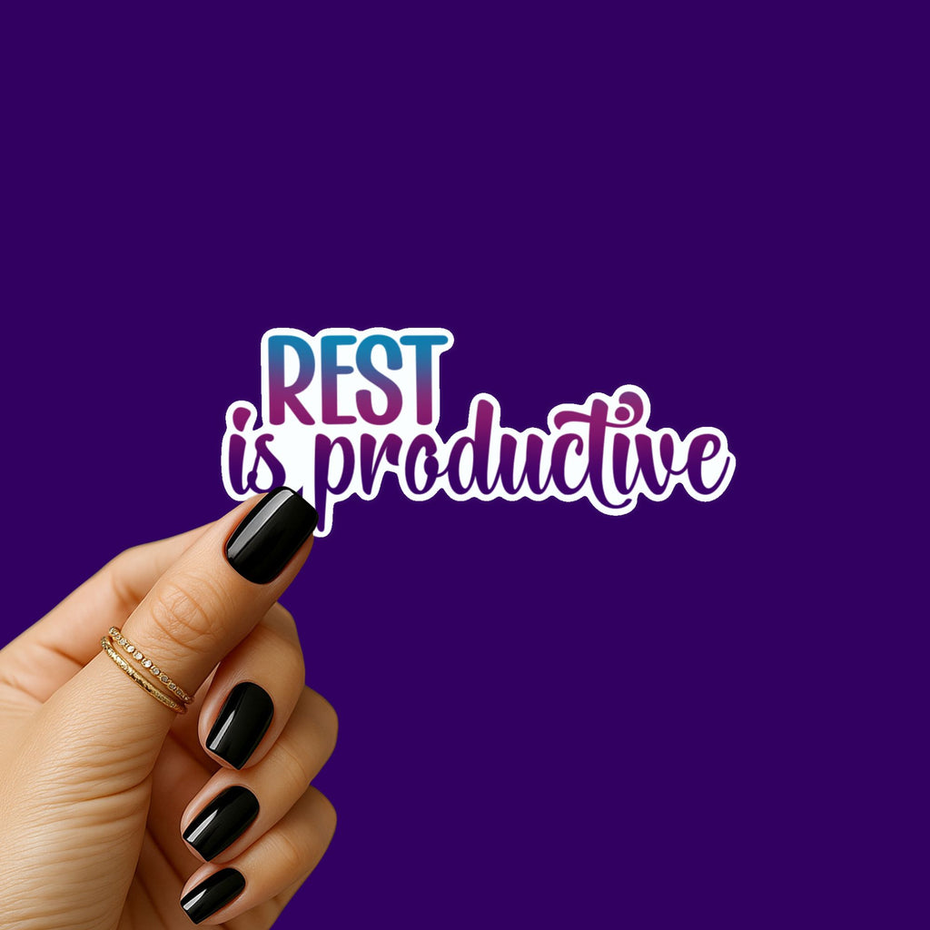 Rest is Productive (Words) Sticker