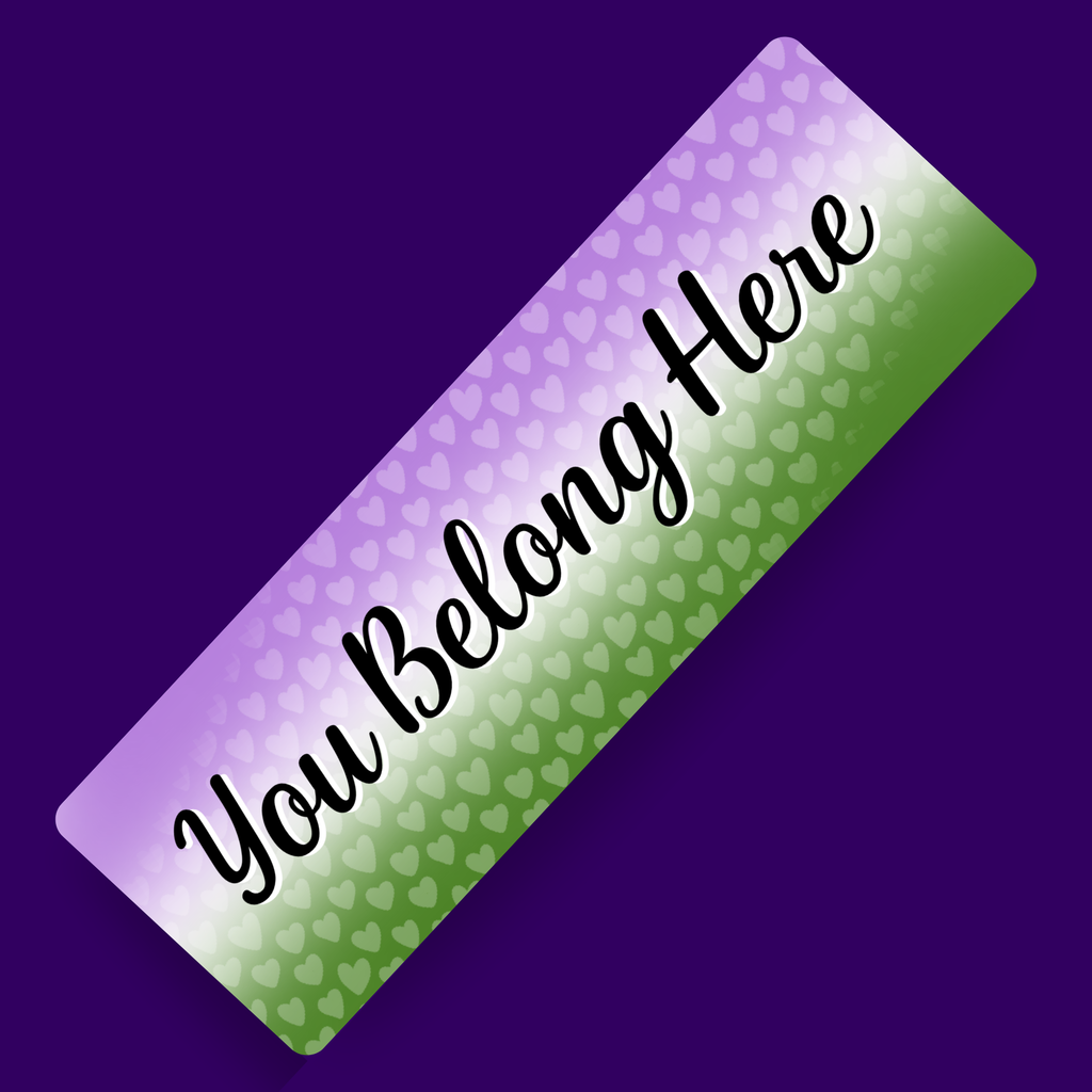 You Belong - Genderqueer Pride Bookmark