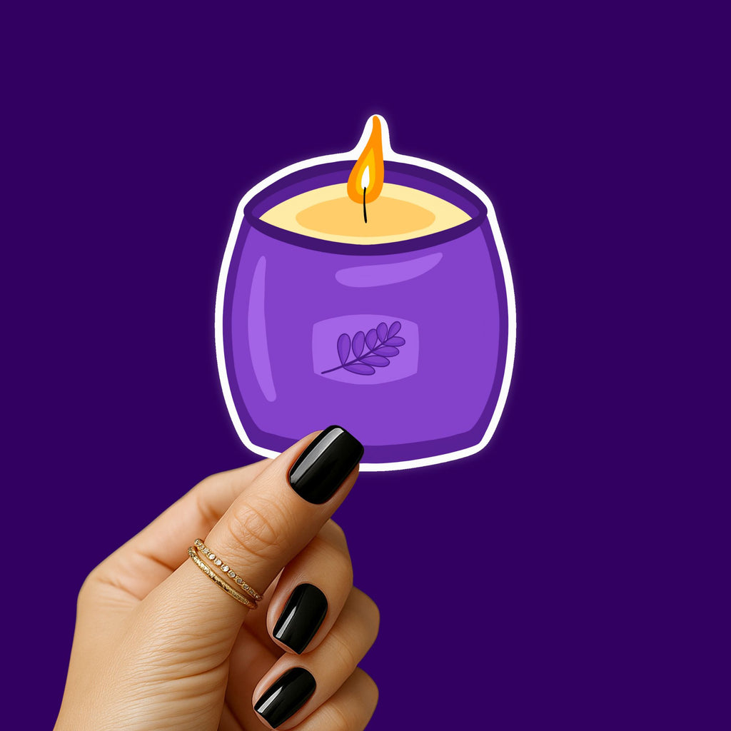 Self Care Candle Sticker