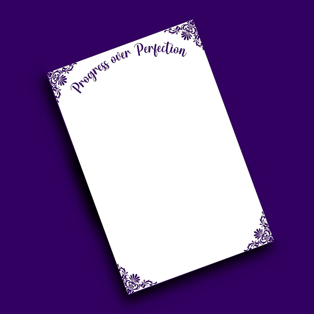 Progress Over Perfection Notepad