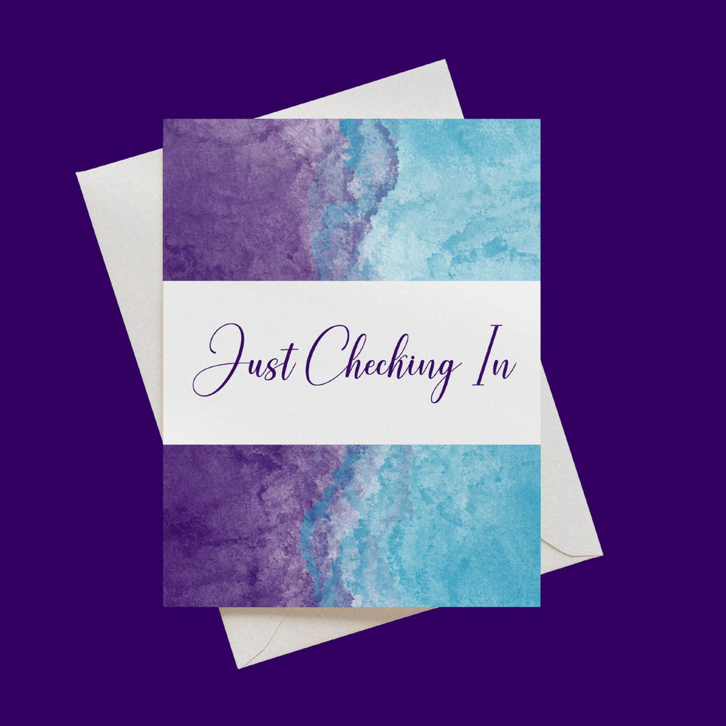 Just Checking In Card