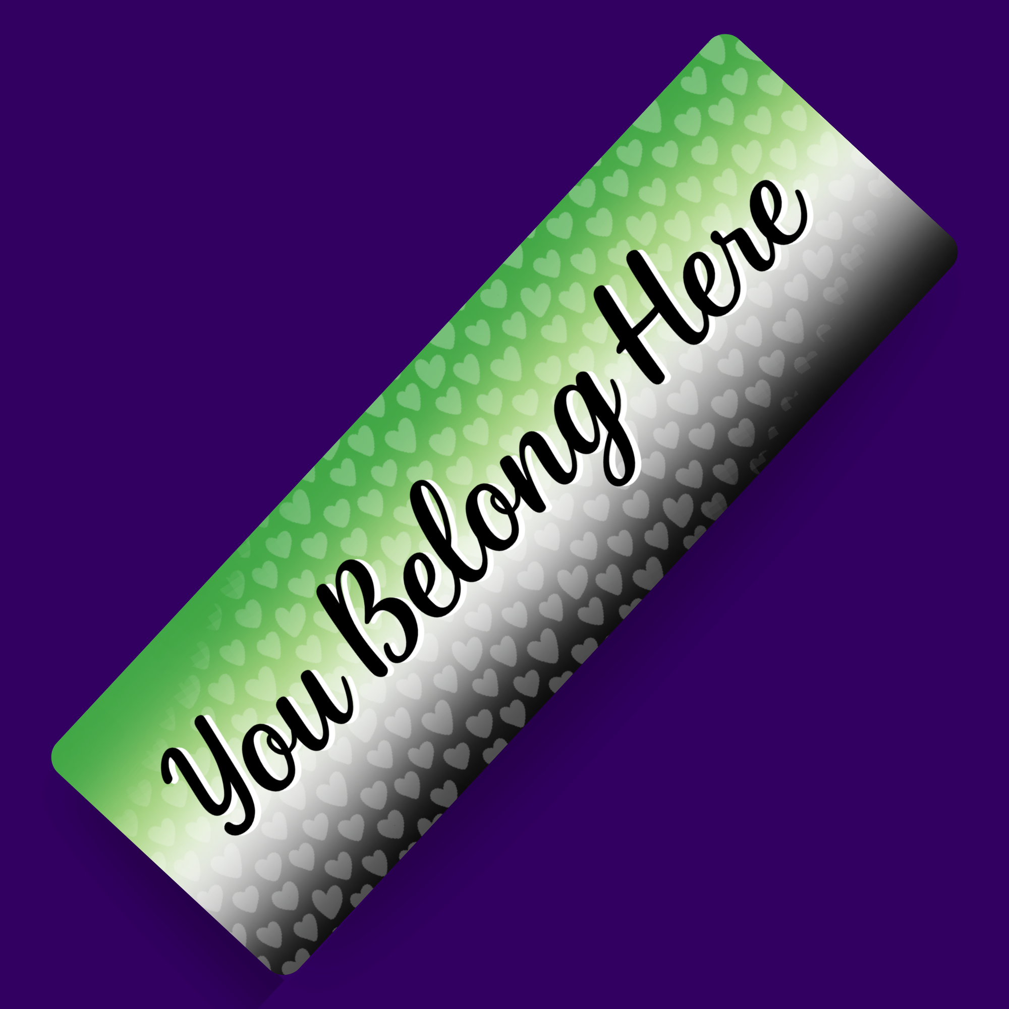 You Belong - Aro Pride Bookmark