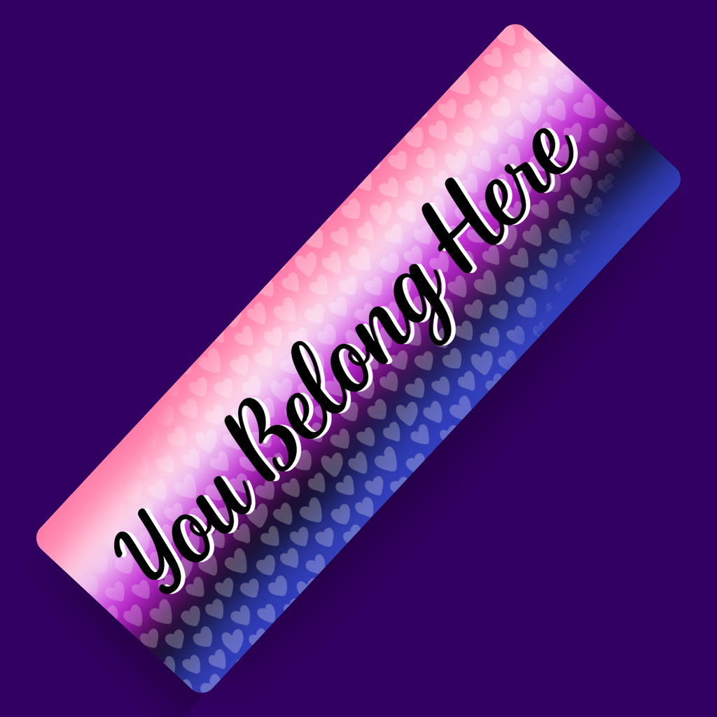 You Belong - Gender Fluid Pride Bookmark
