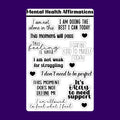Mental Health Affirmation Sticker Sheet