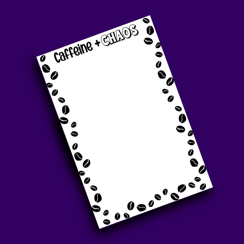 Caffeine and Chaos Notepad