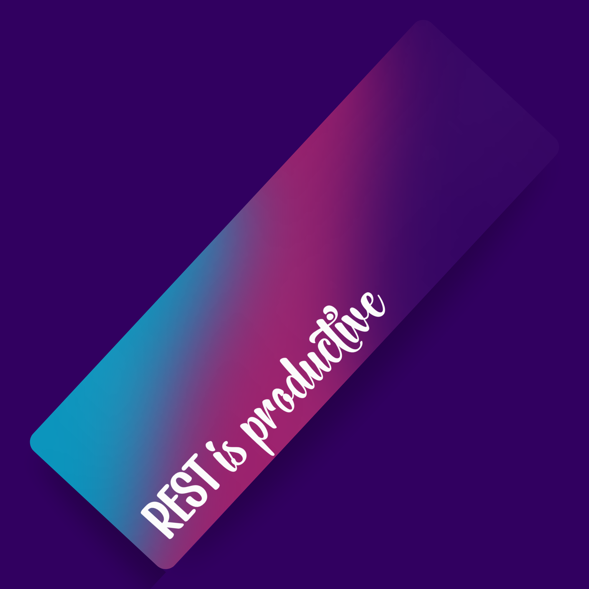 Rest is Productive (Words) Bookmark