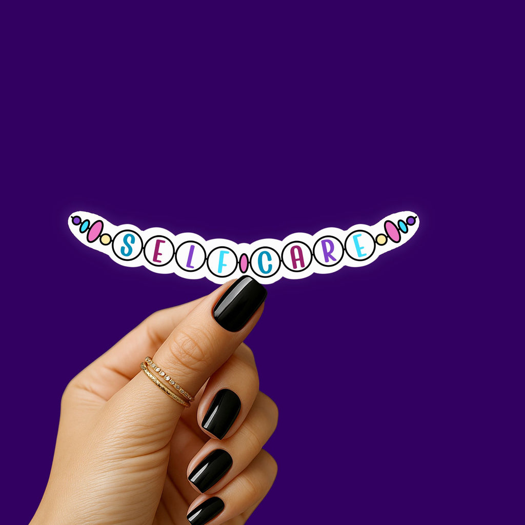 Self Care Friendship Bracelet Sticker