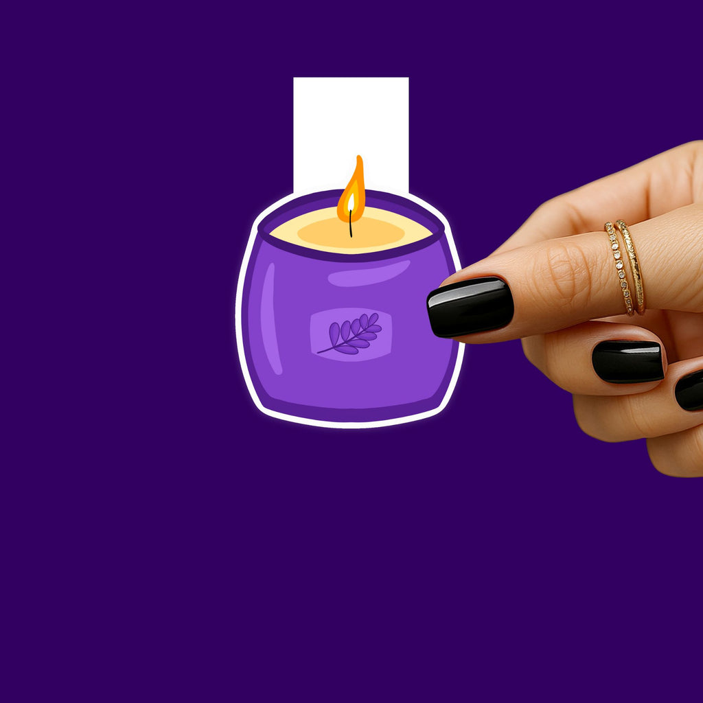 Self Care Candle Magnetic Bookmark