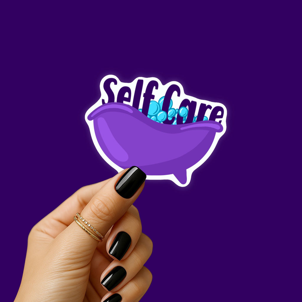 Self Care Bubble Bath Sticker