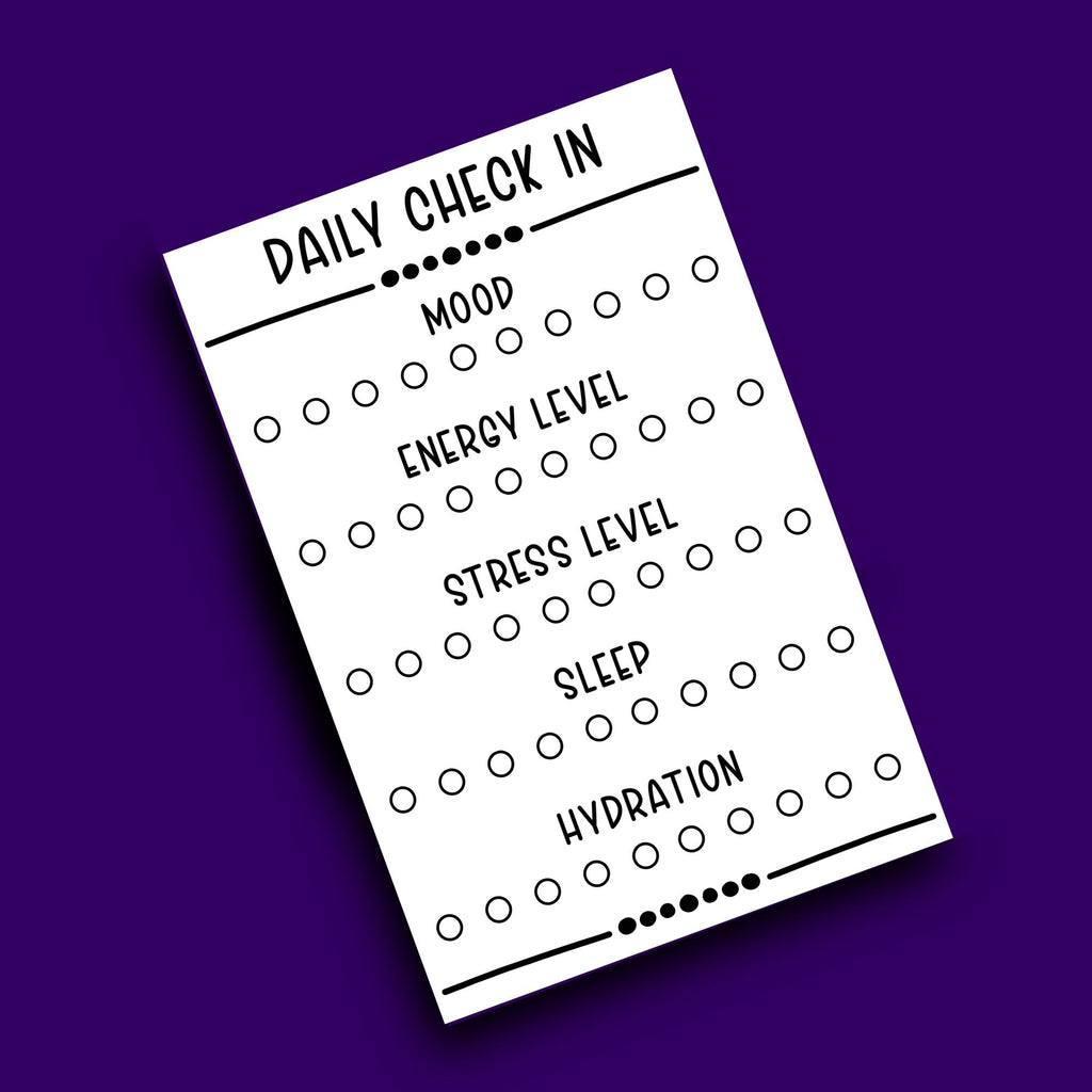 Daily Check In Notepad