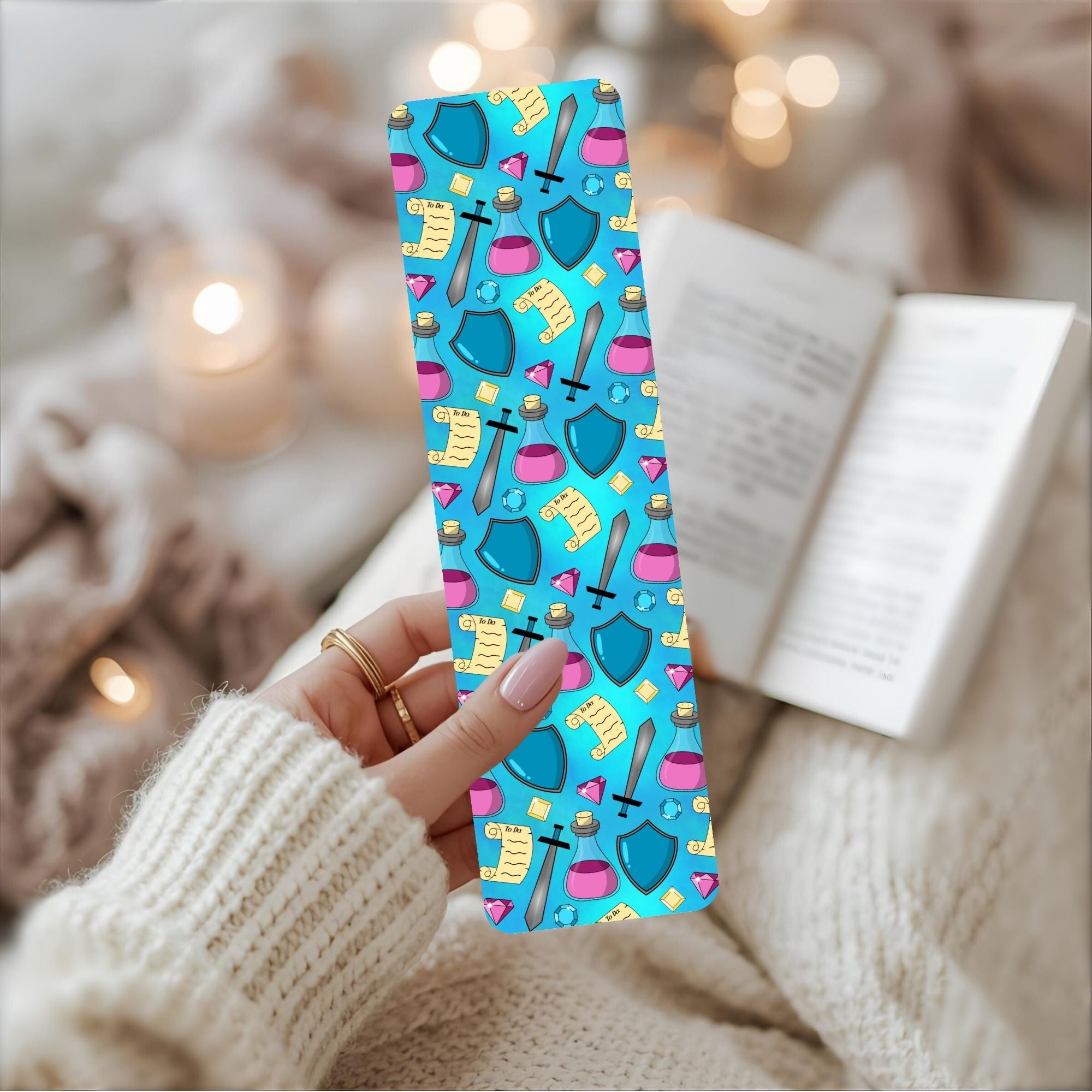 ADHD Side Quest Pattern (Blue)