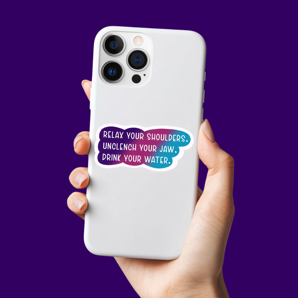 Unclench Your Jaw Sticker