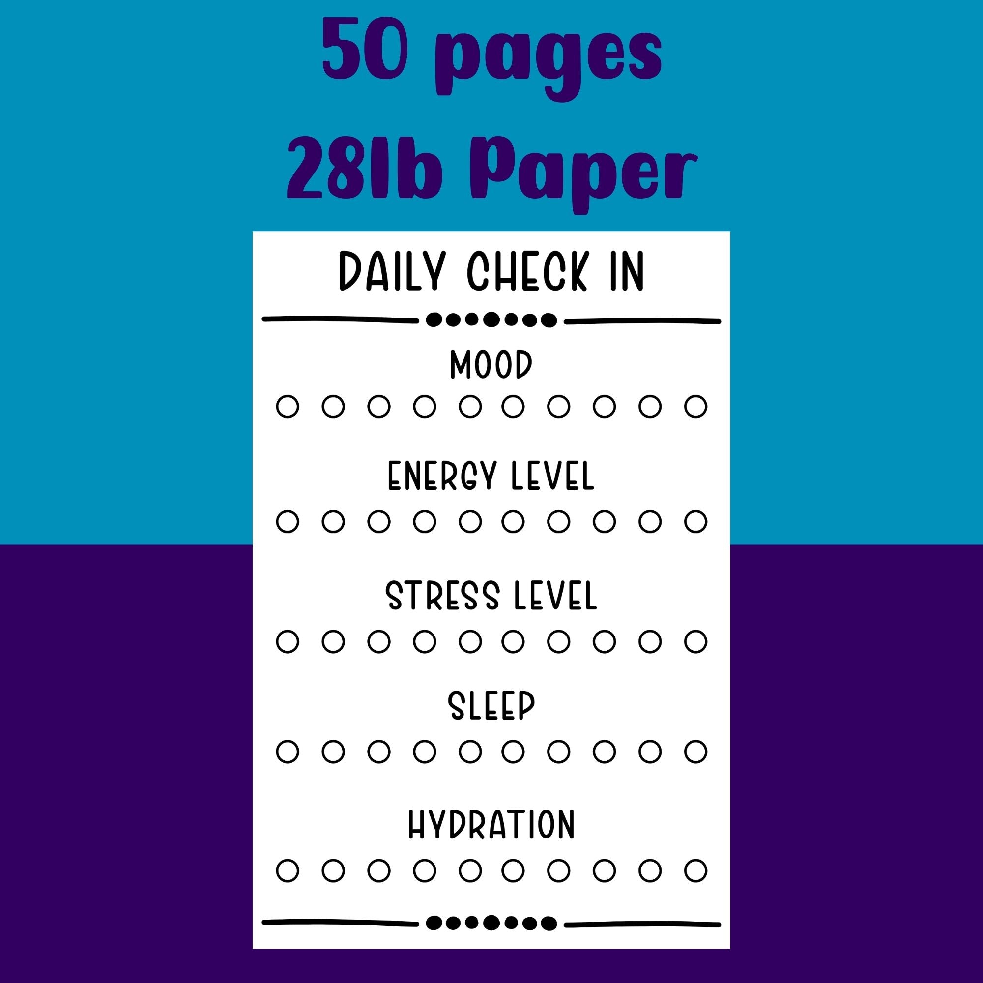 Daily Check In Notepad