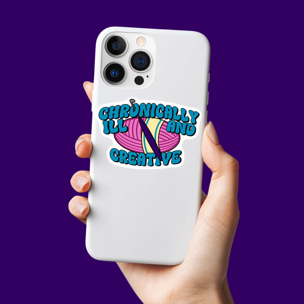 Chronically Ill and Creative Crochet Sticker