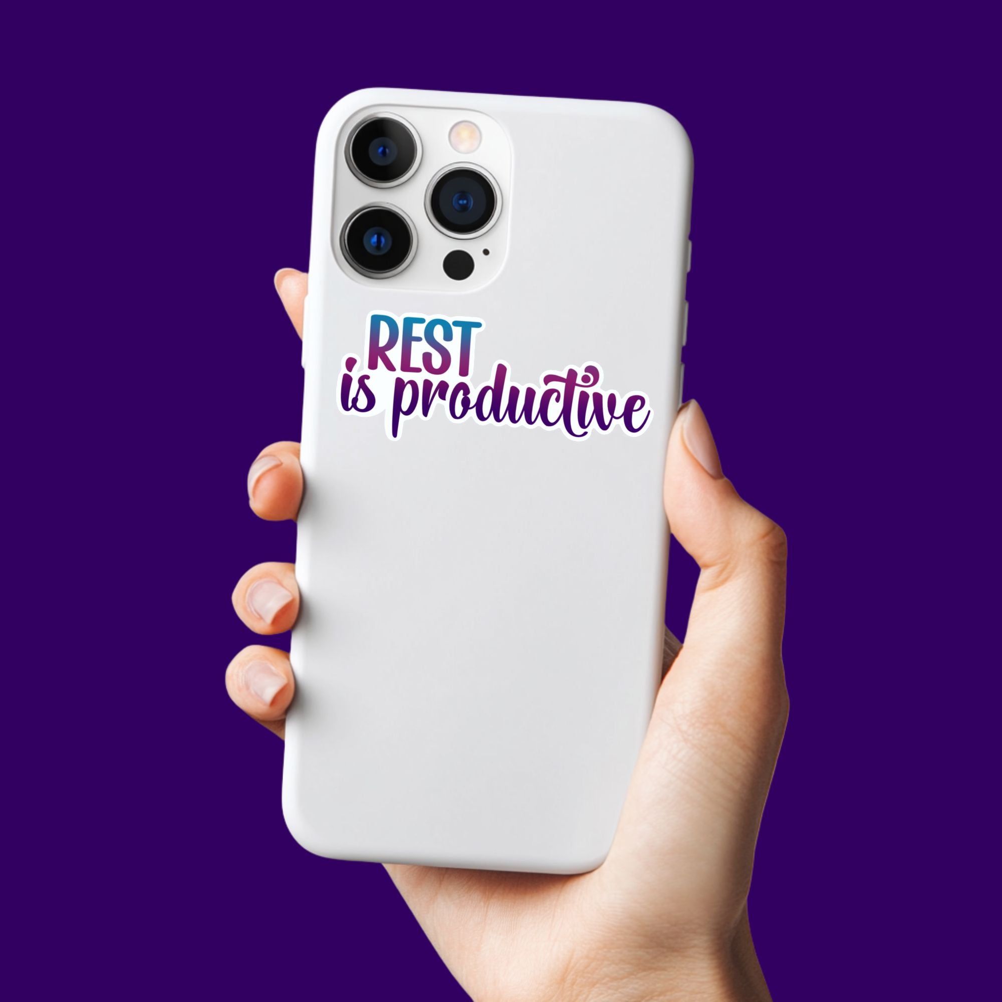 Rest is Productive (Words) Sticker