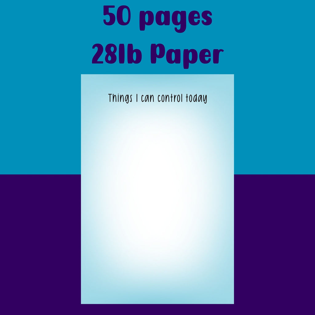 Things I can Control Notepad