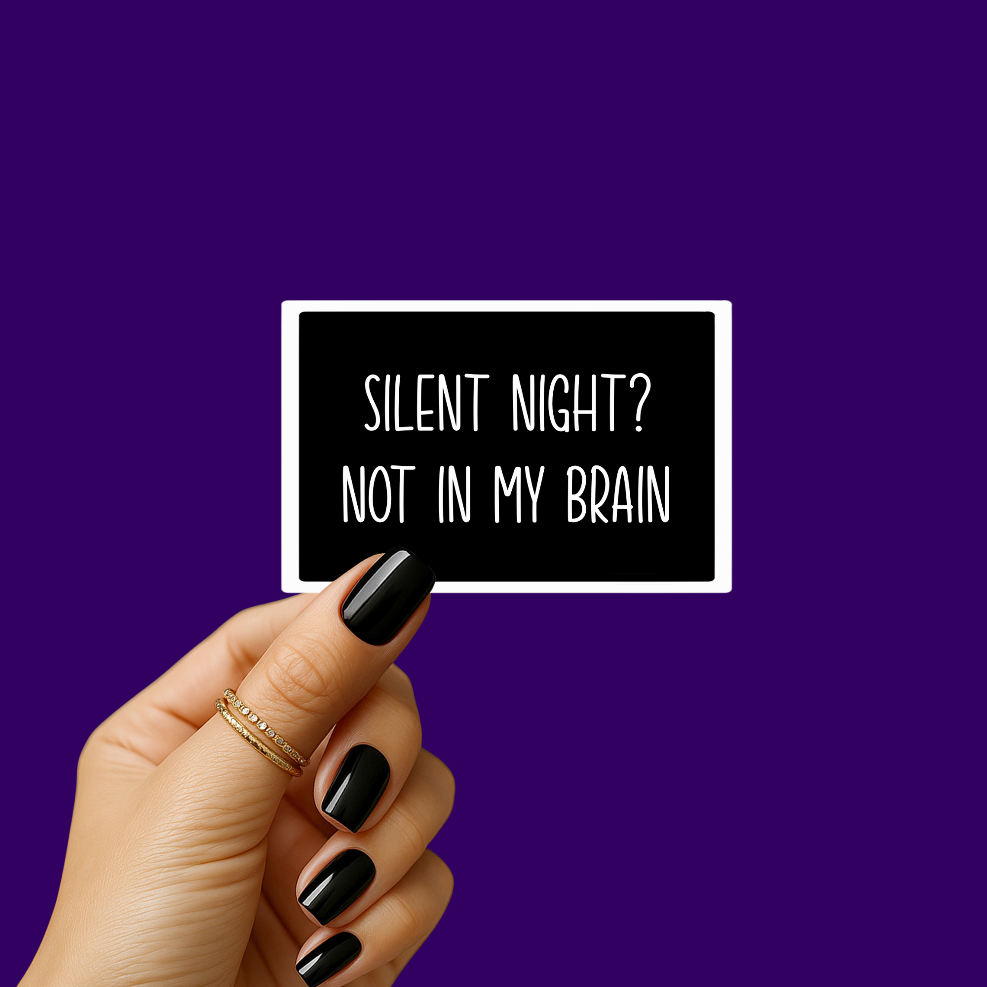 Silent Night? Sticker