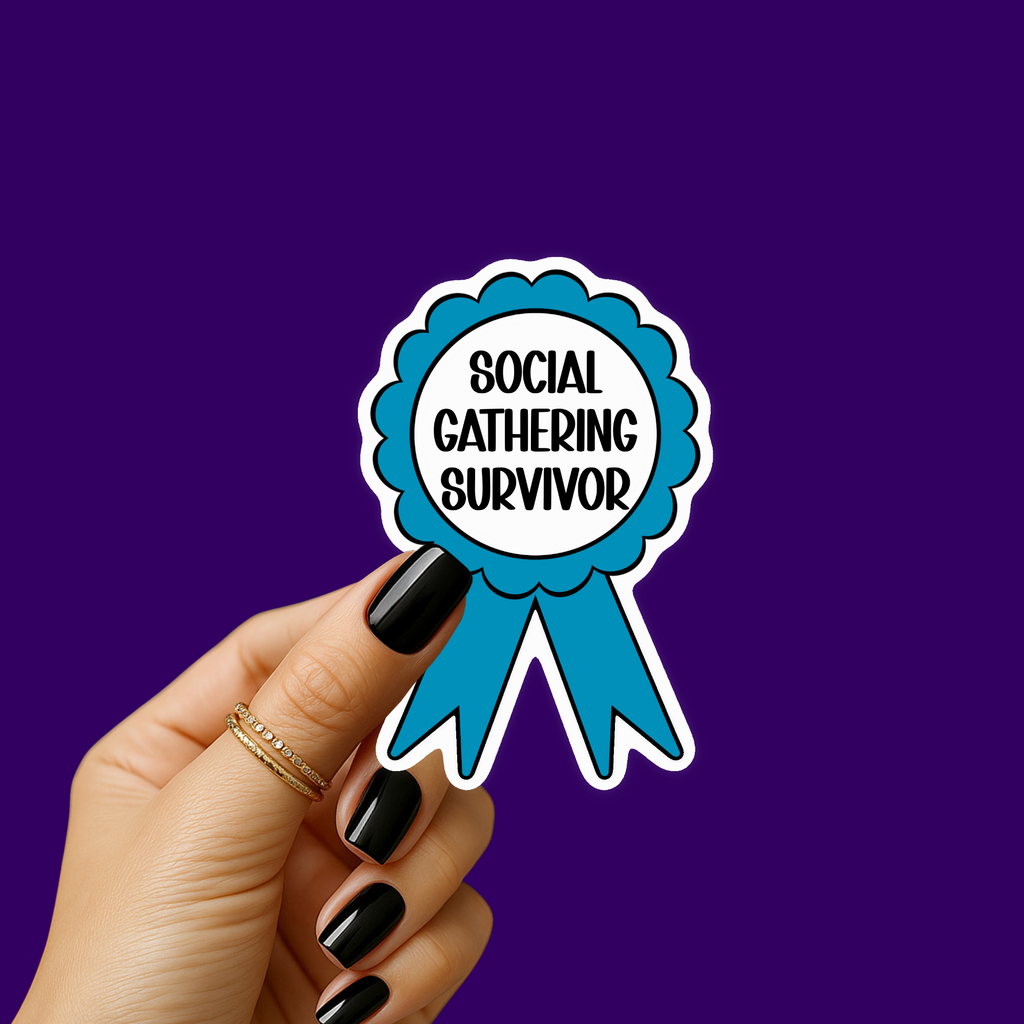 Social Gathering Survivor Sticker