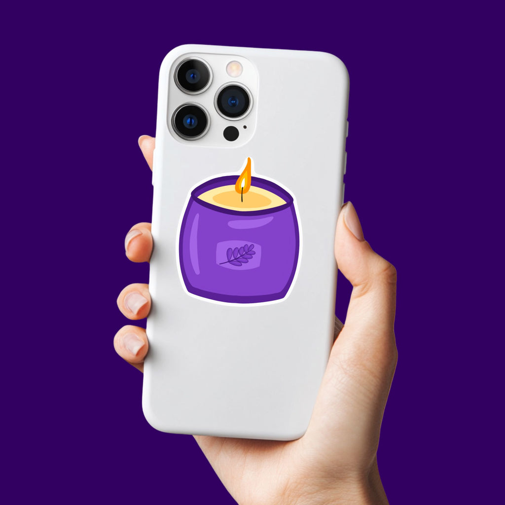Self Care Candle Sticker