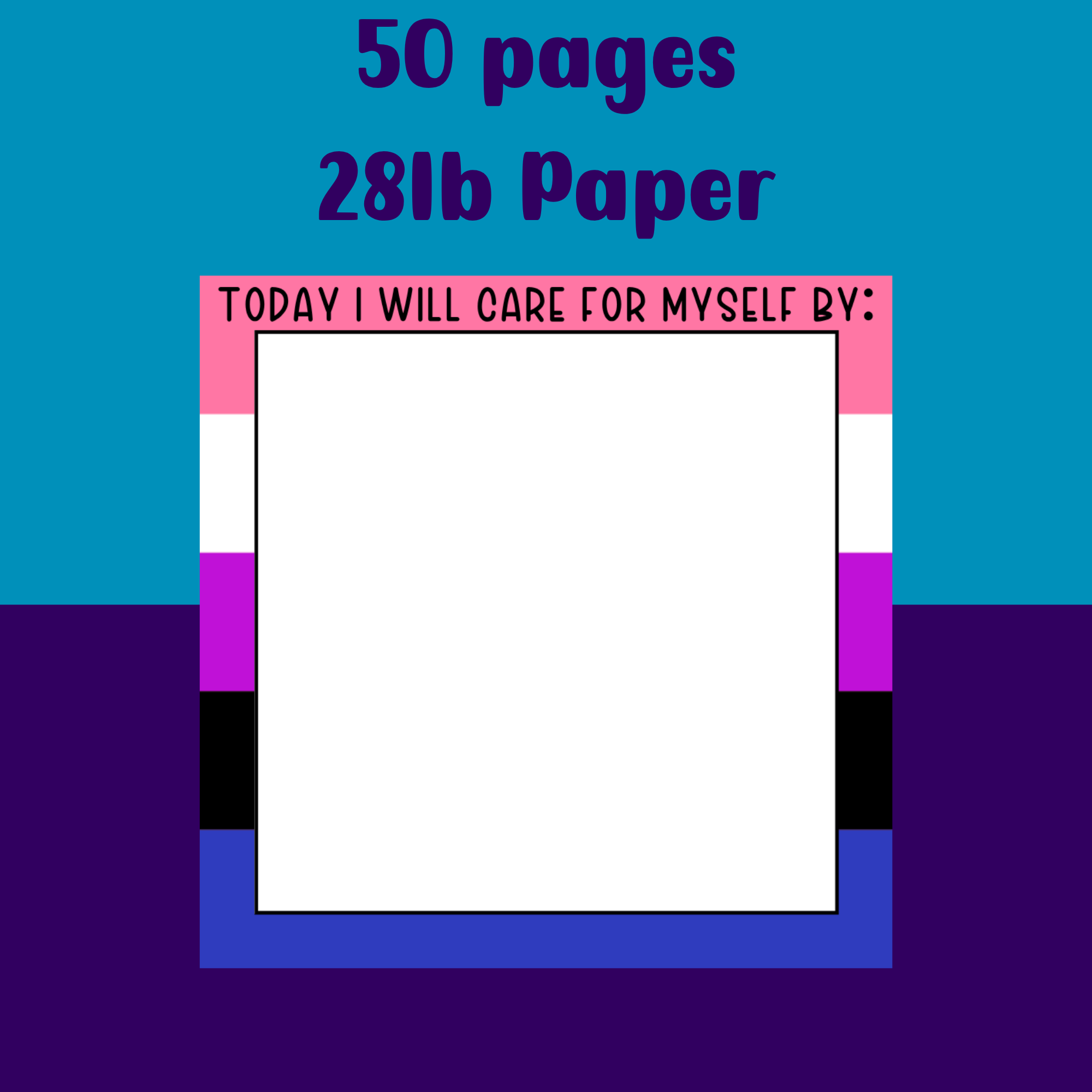 Genderfluid Self Care Notepad