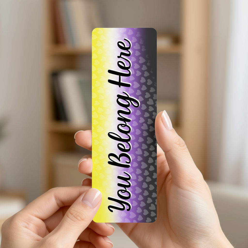 You Belong - Non-Binary Pride Bookmark