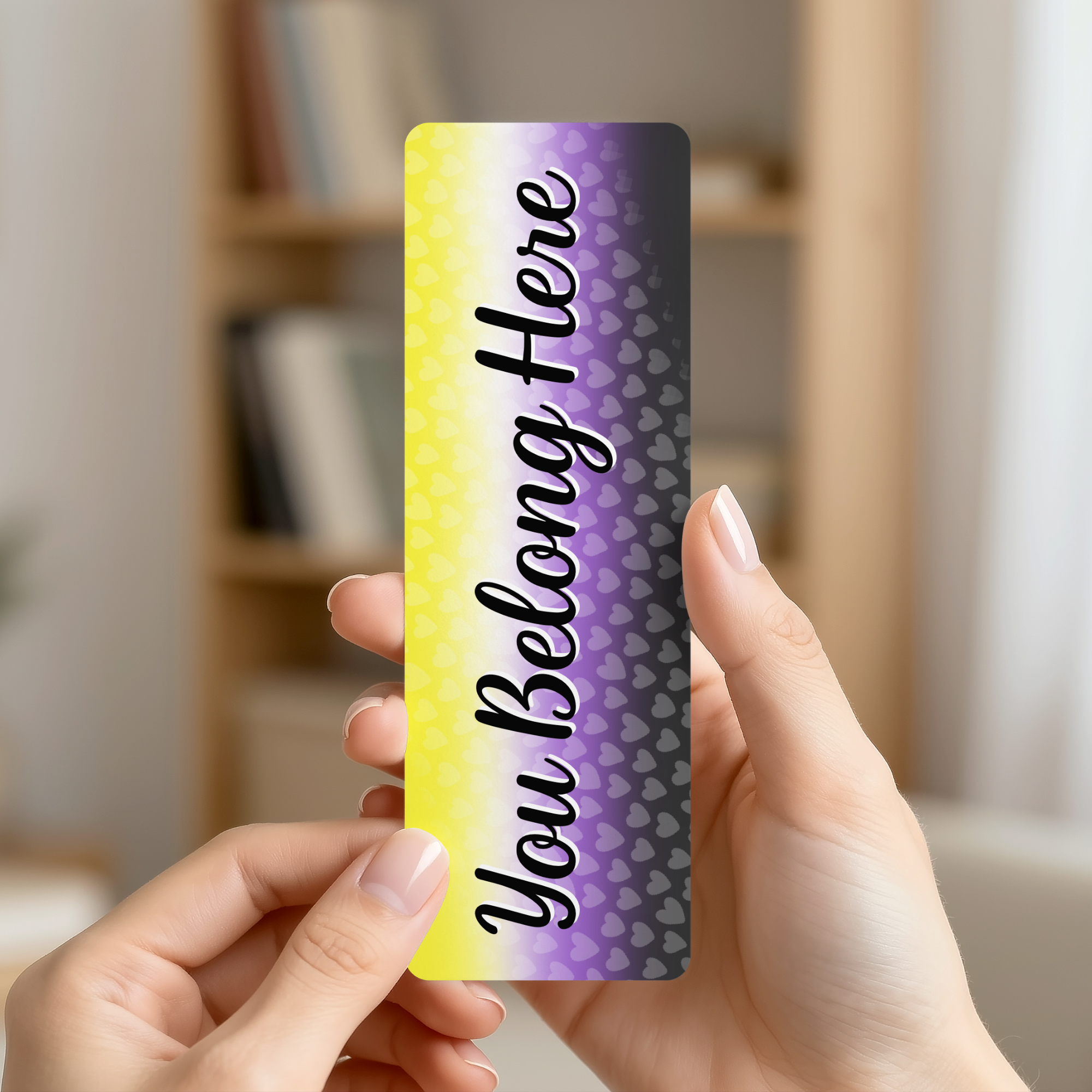 You Belong - Non-Binary Pride Bookmark