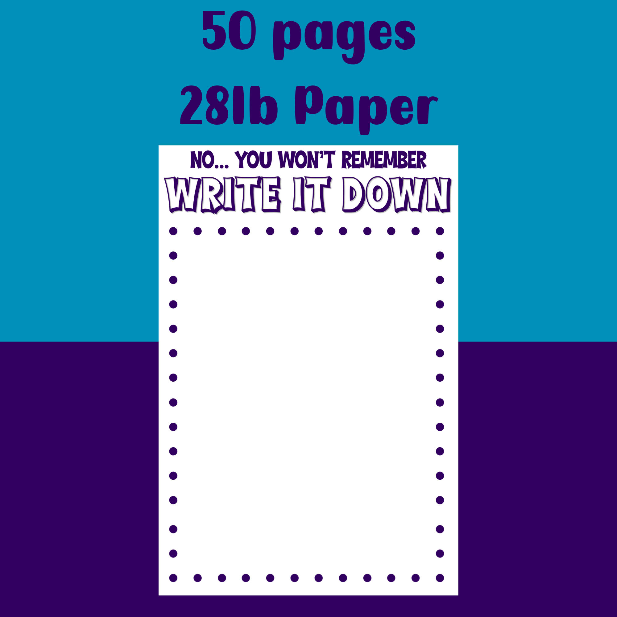 Write it Down Notepad