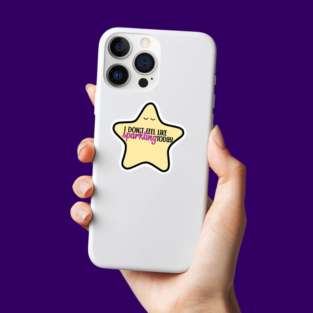 Sad Star Sticker
