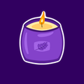 Self Care Candle Sticker
