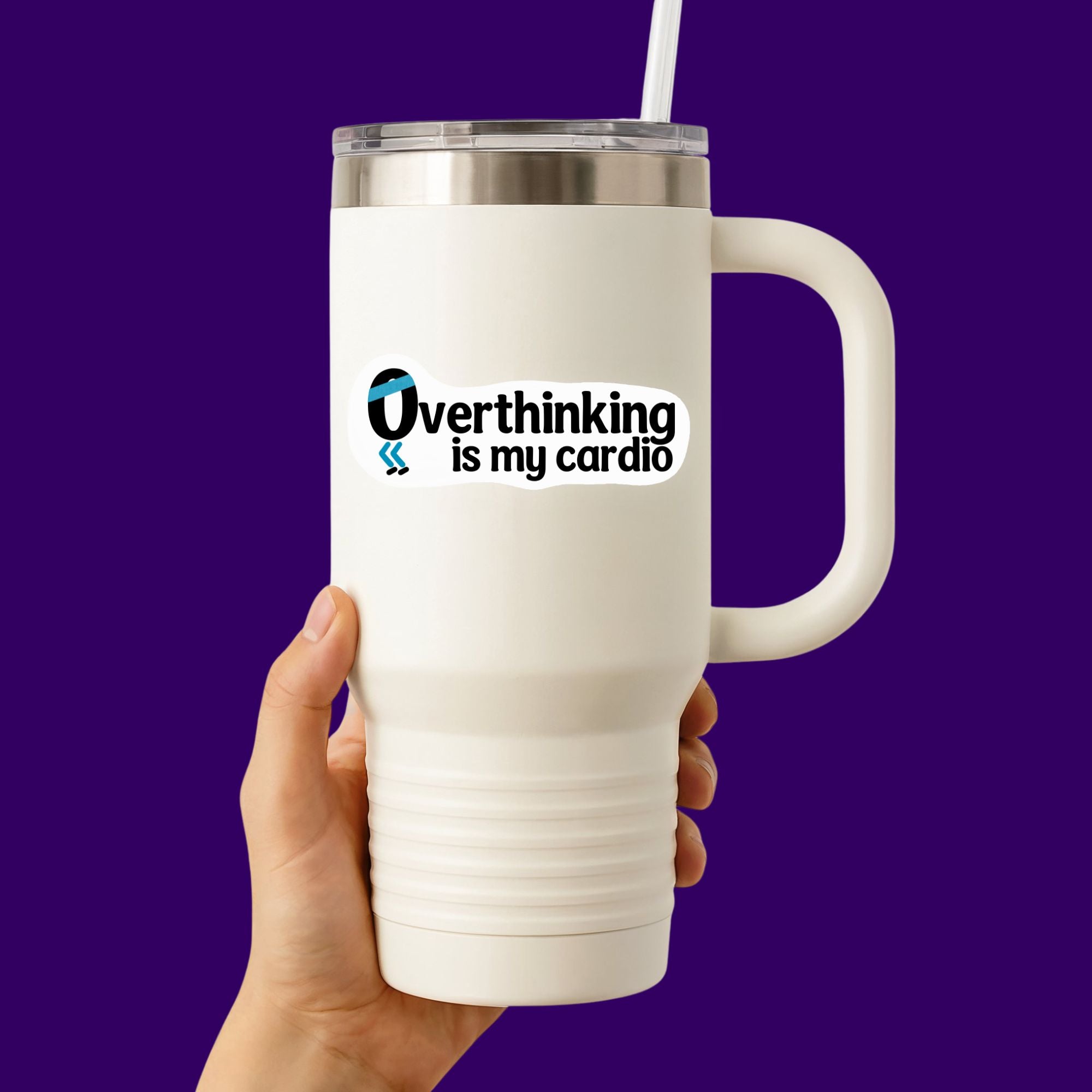 Overthinking Is My Cardio Sticker