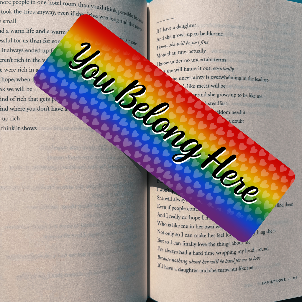 You Belong - Rainbow Pride Bookmark