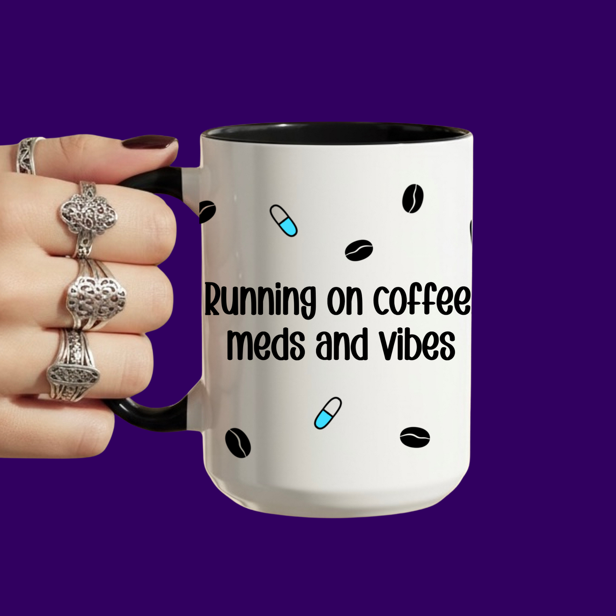 Coffee, Meds and Vibes Mug