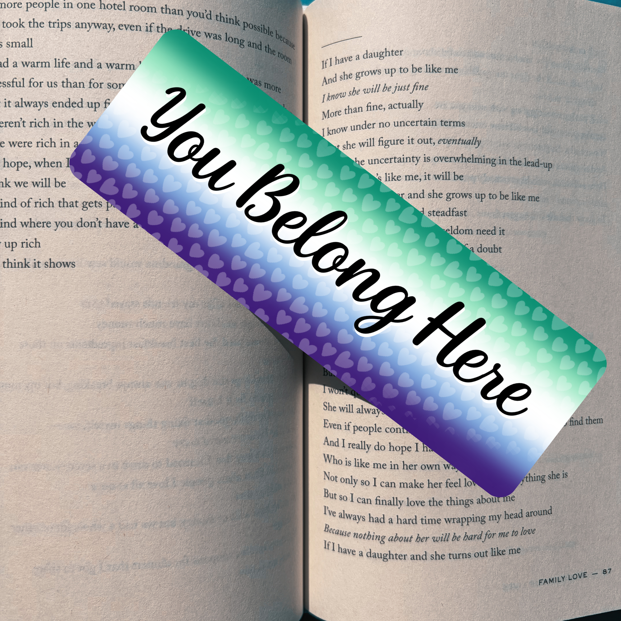 You Belong - Gay Pride Bookmark
