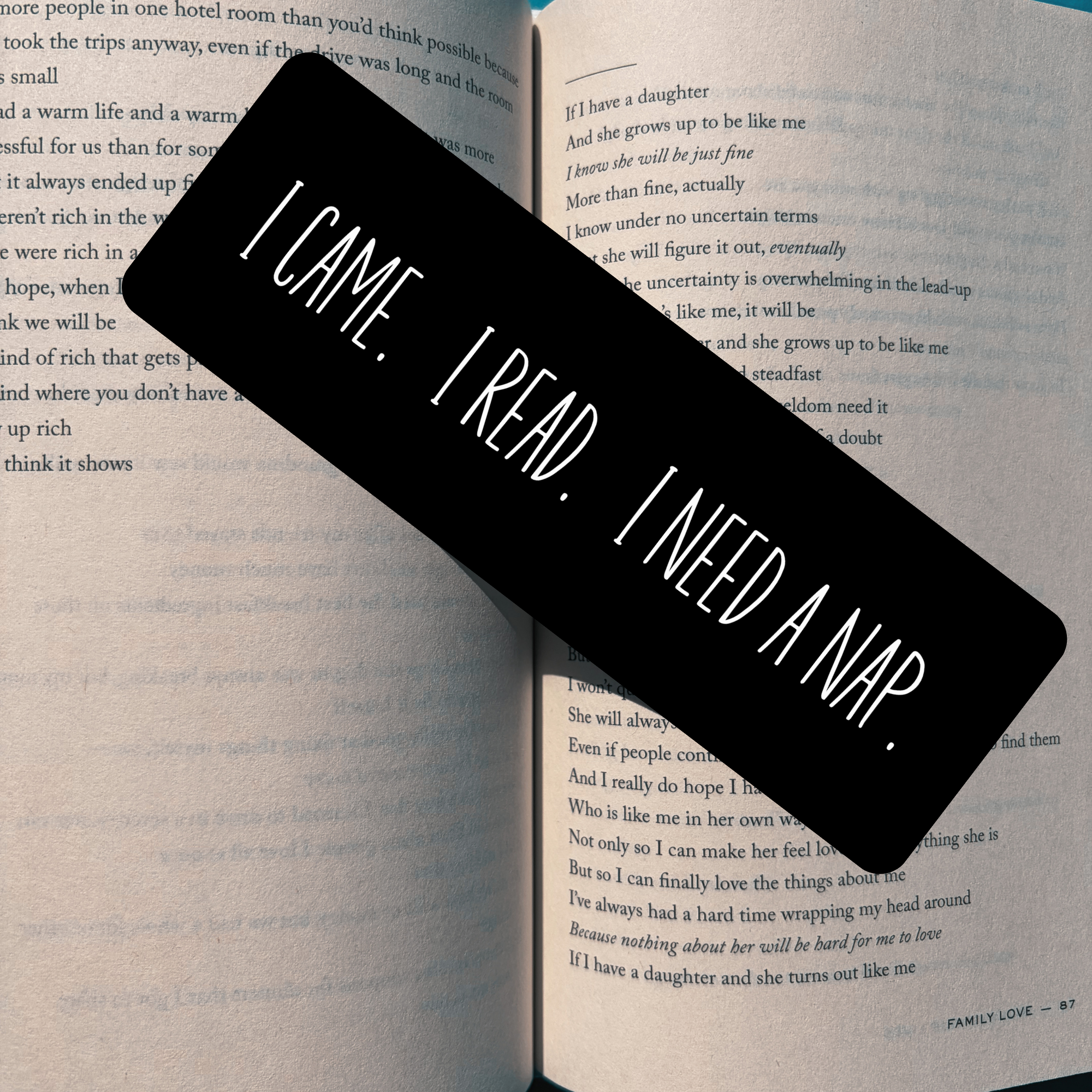 I Need a Nap Bookmark