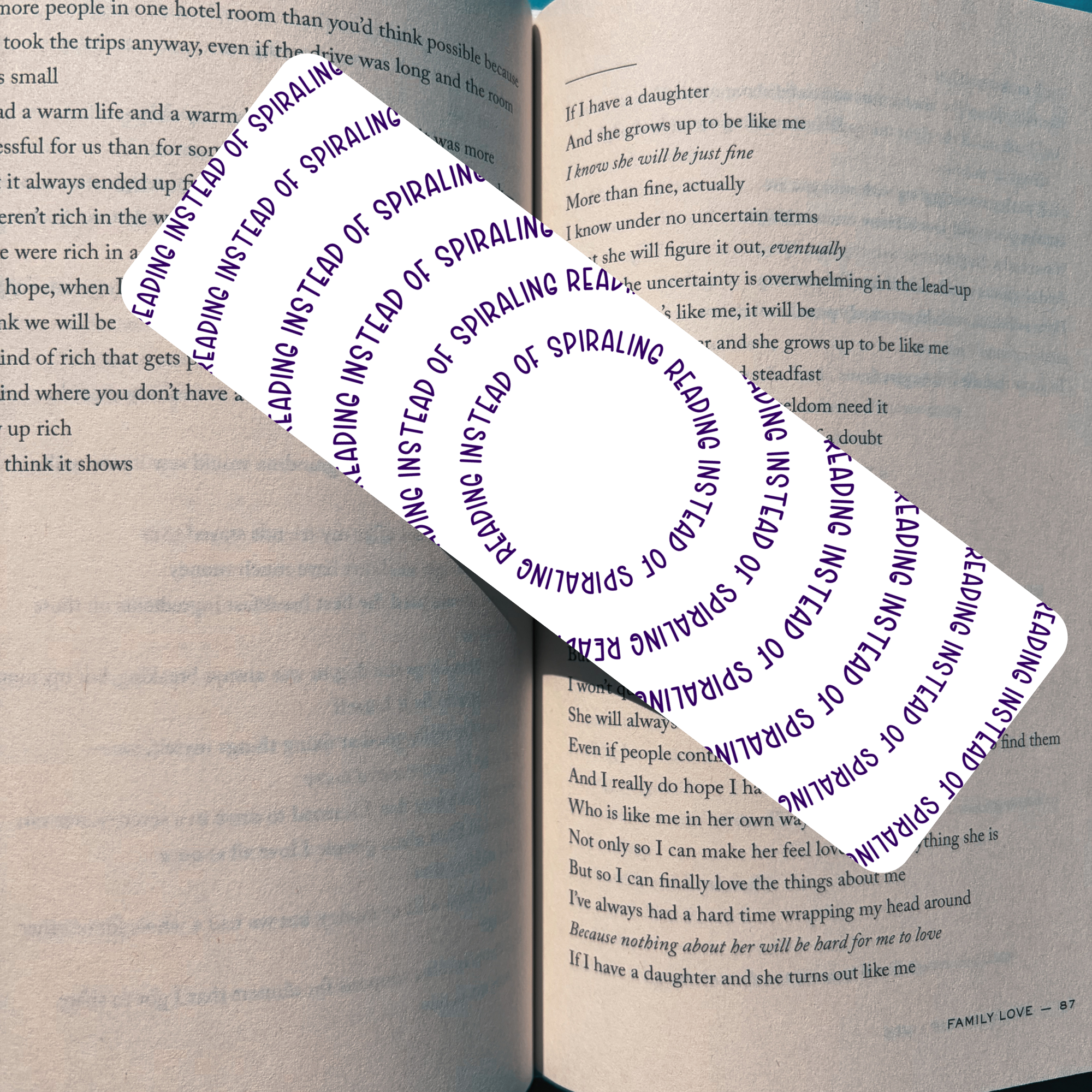 Spiraling Bookmark