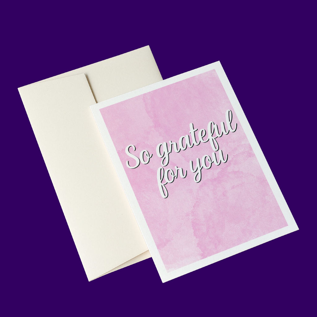 Grateful For You Card