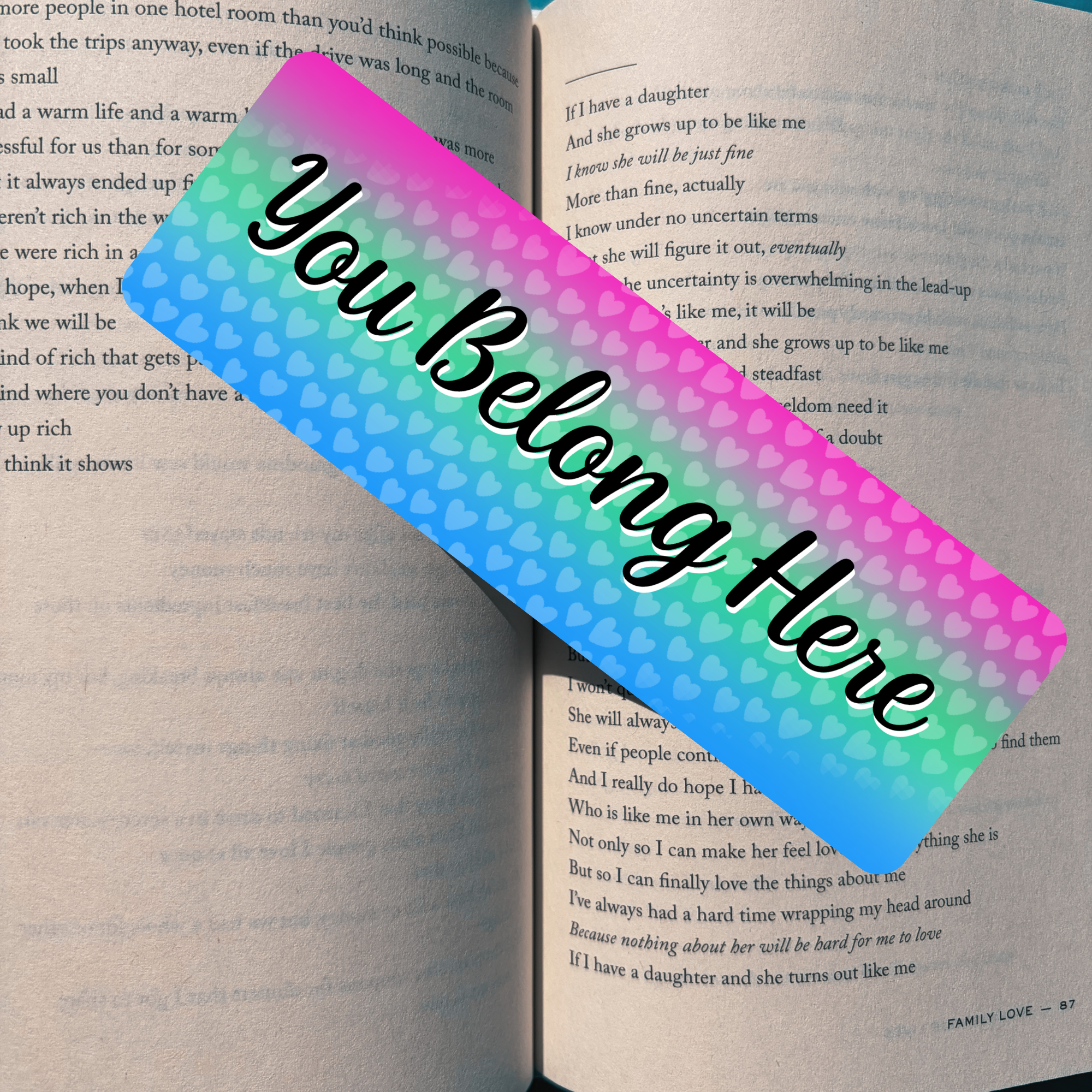 You Belong - Poly Pride Bookmark