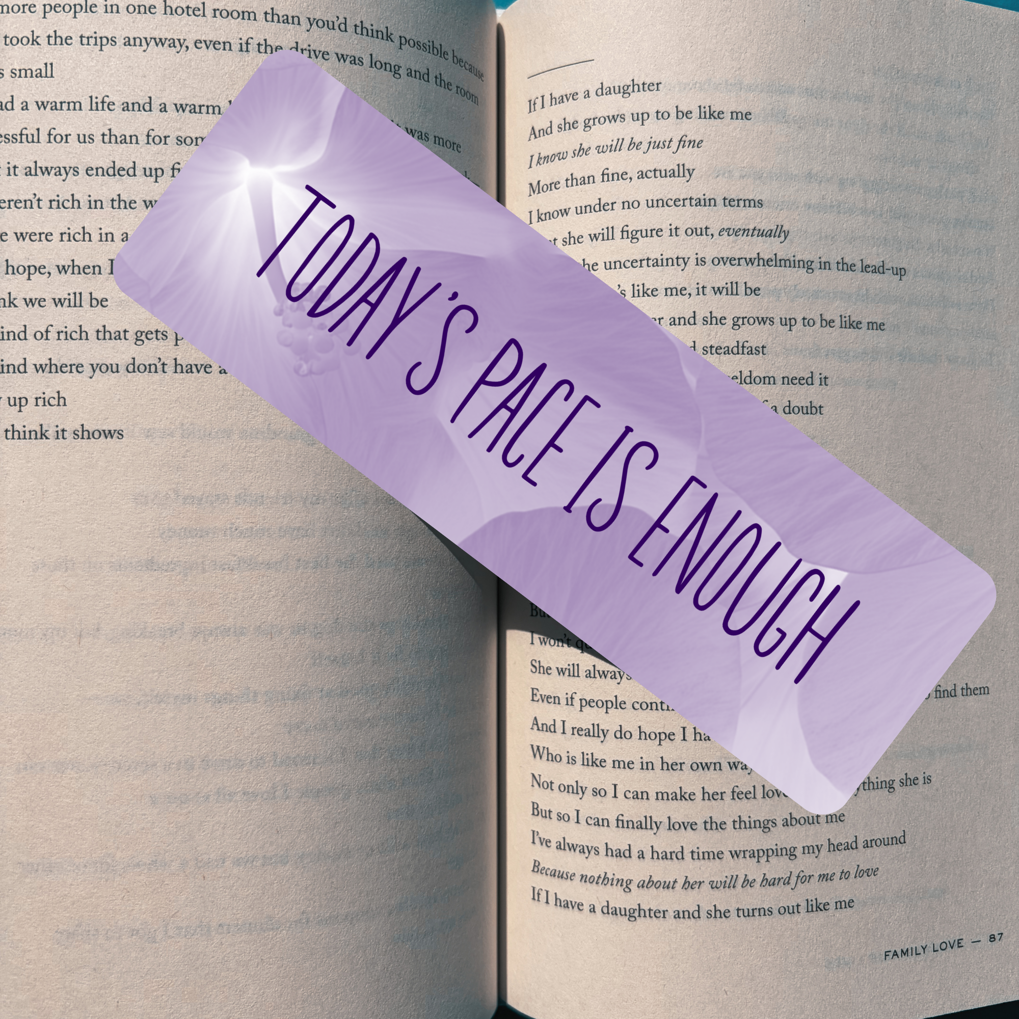 Today's Pace Bookmark