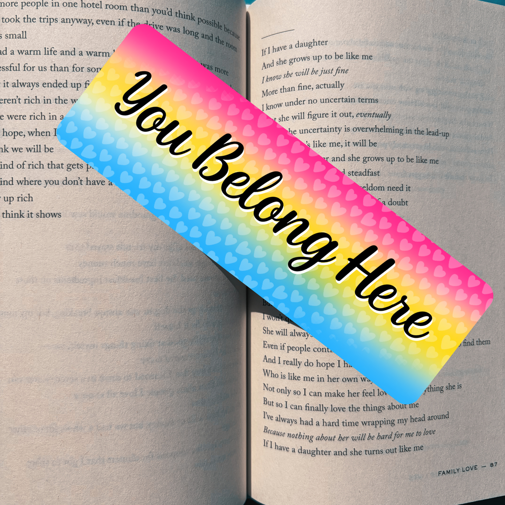 You Belong - Pan Pride Bookmark