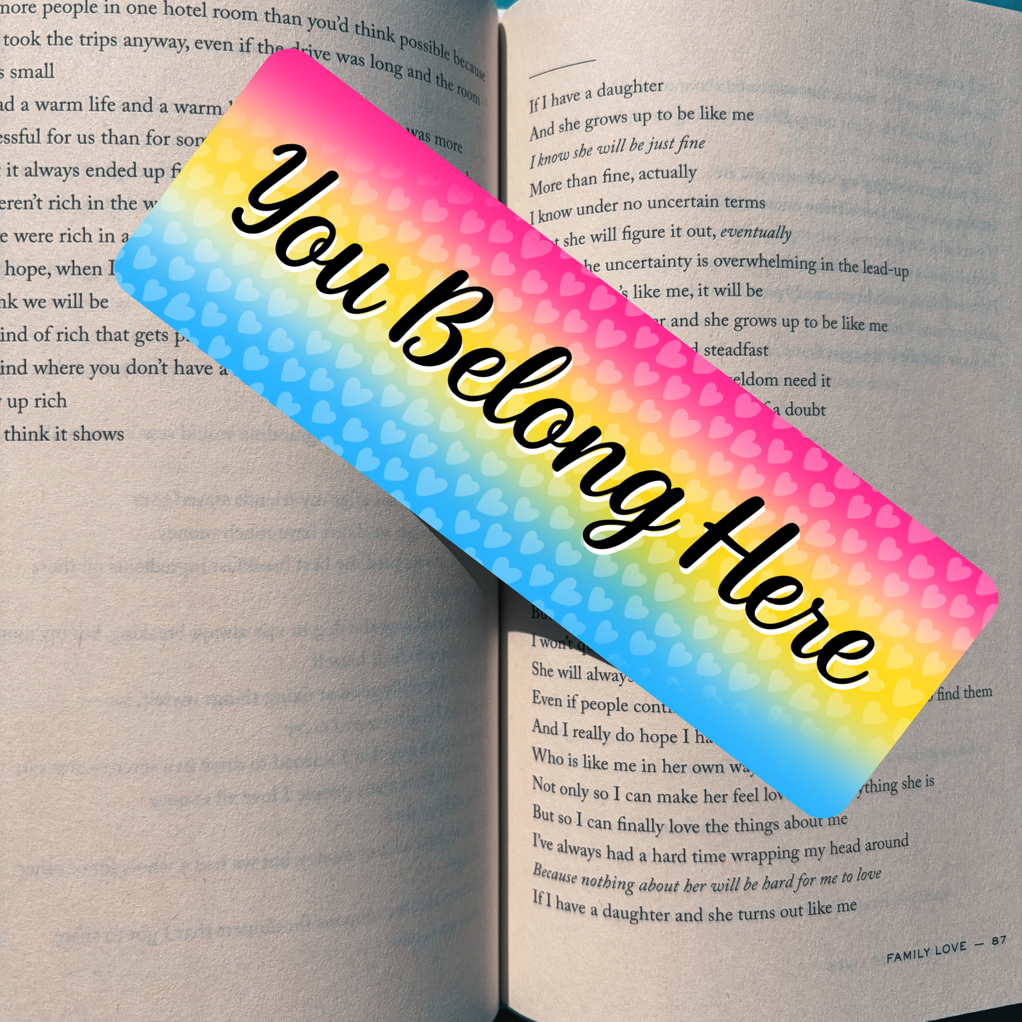 You Belong - Pan Pride Bookmark
