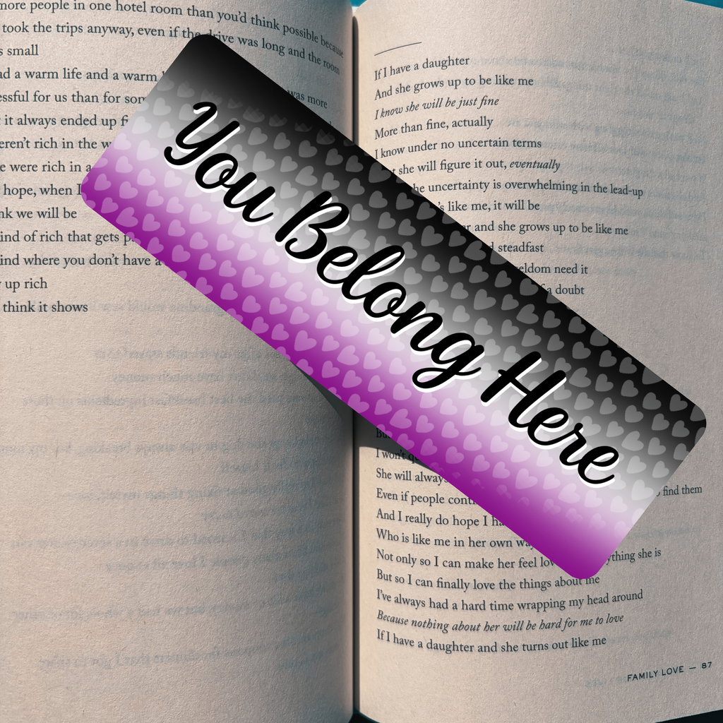 You Belong - Ace Pride Bookmark
