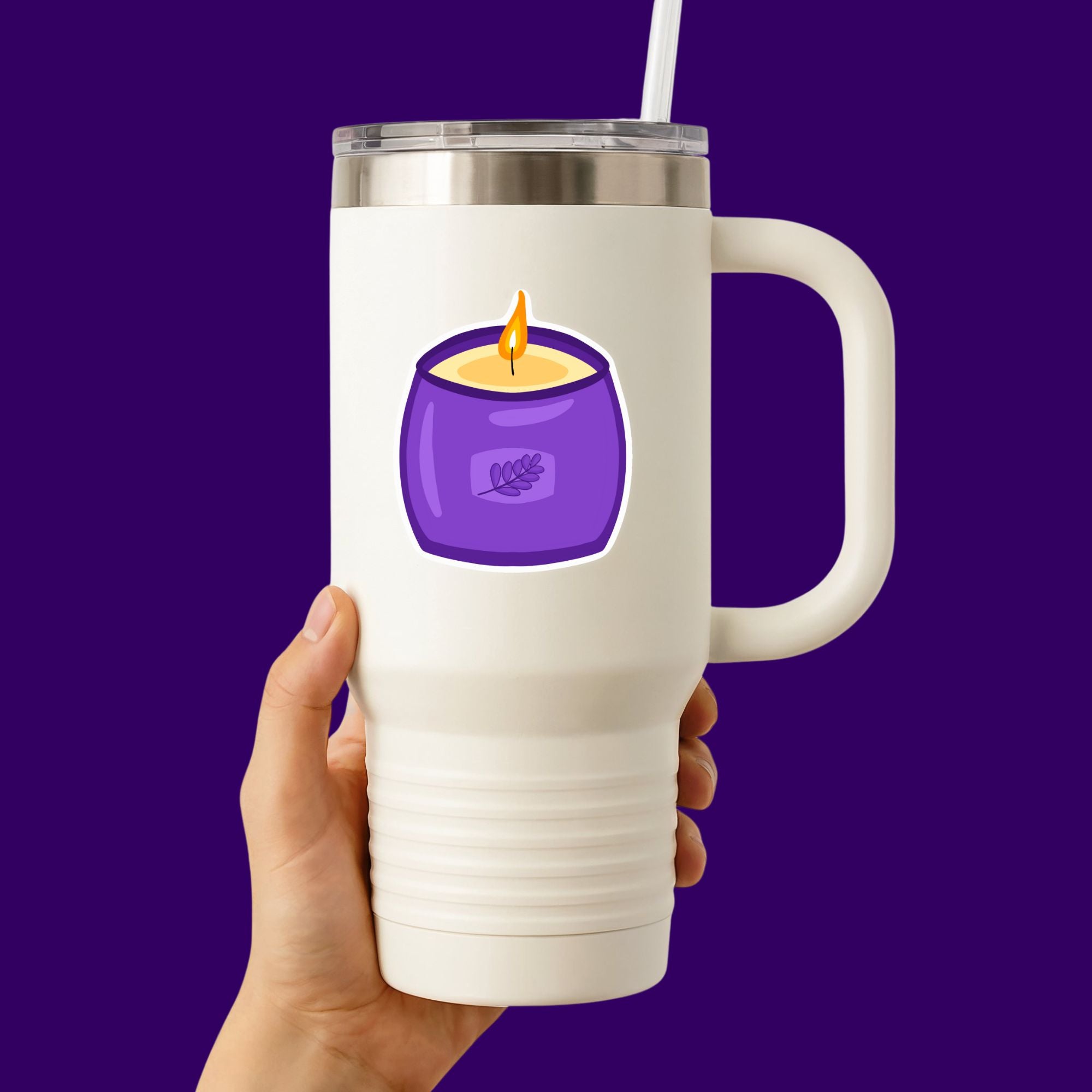 Self Care Candle Sticker