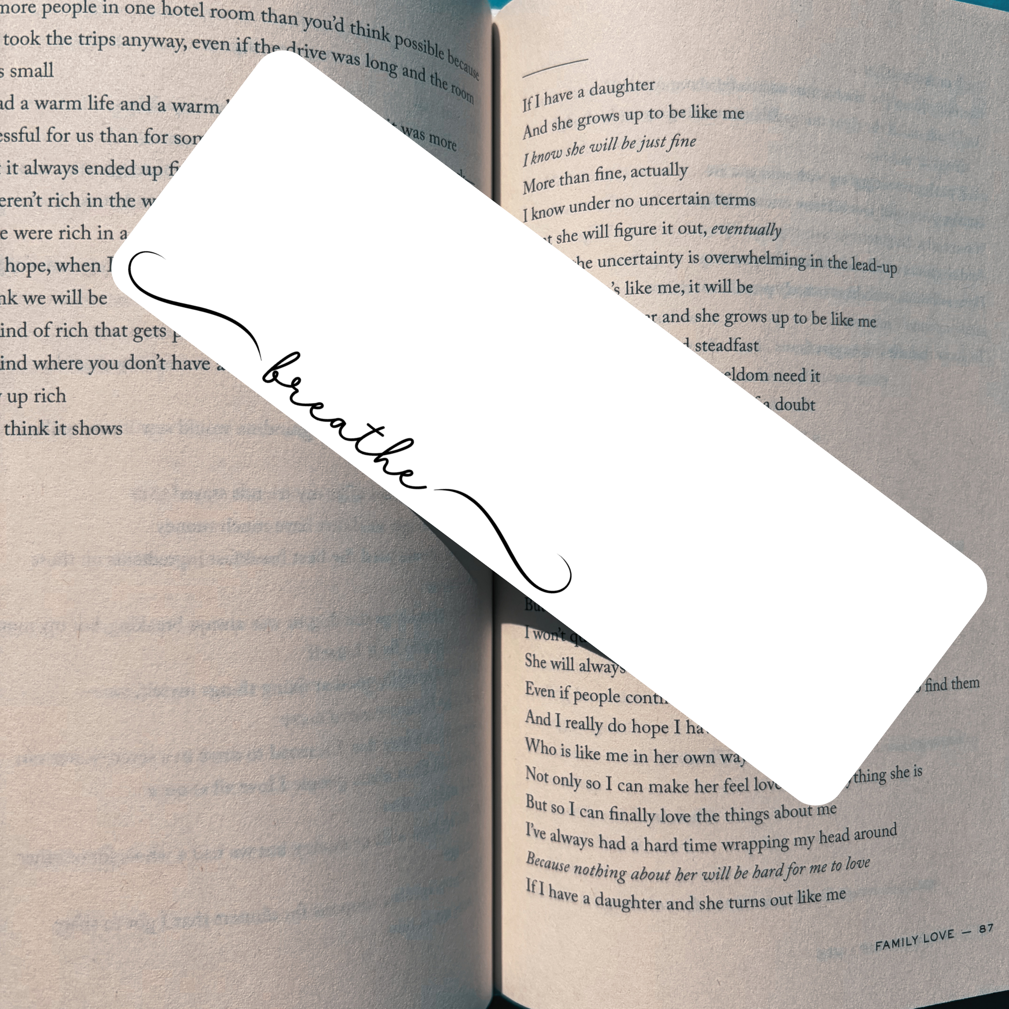 Breathe Bookmark