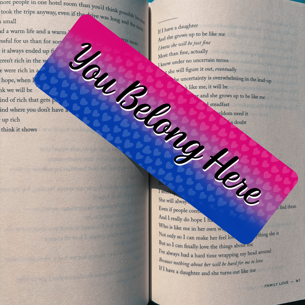 You Belong - Bi Pride Bookmark