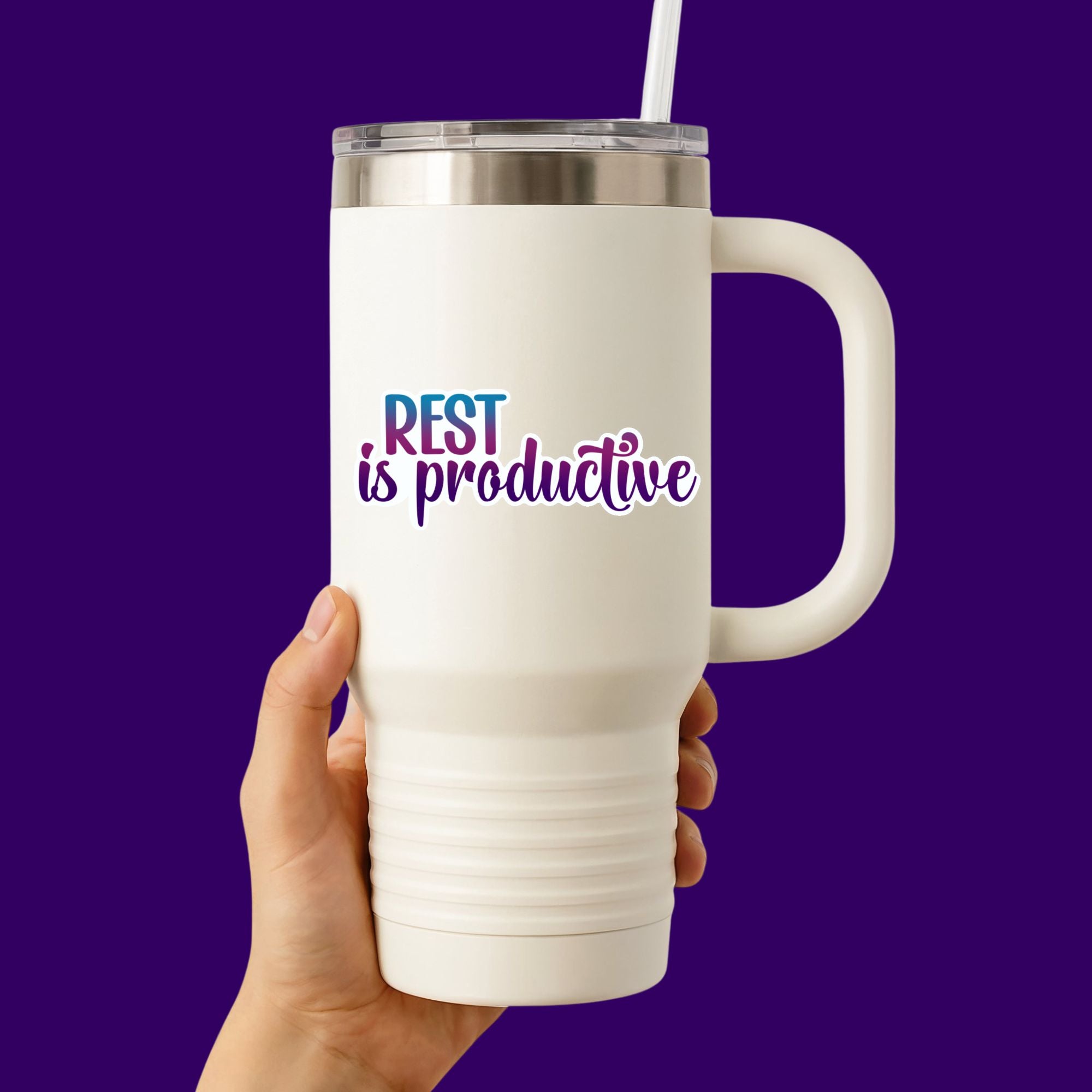 Rest is Productive (Words) Sticker