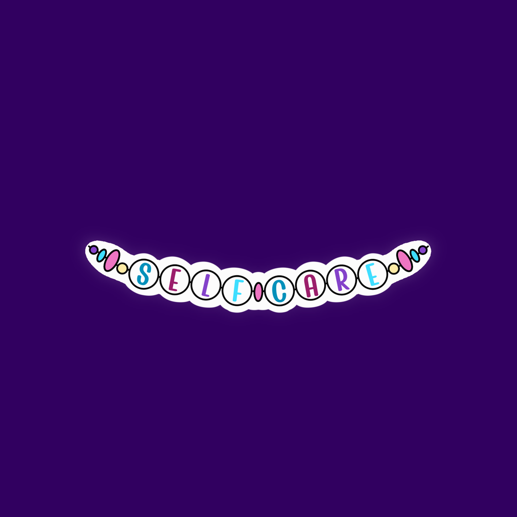 Self Care Friendship Bracelet Sticker