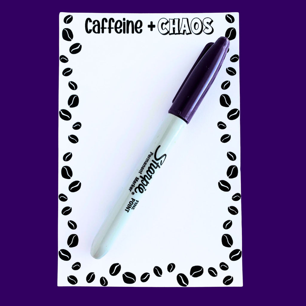 Caffeine and Chaos Notepad
